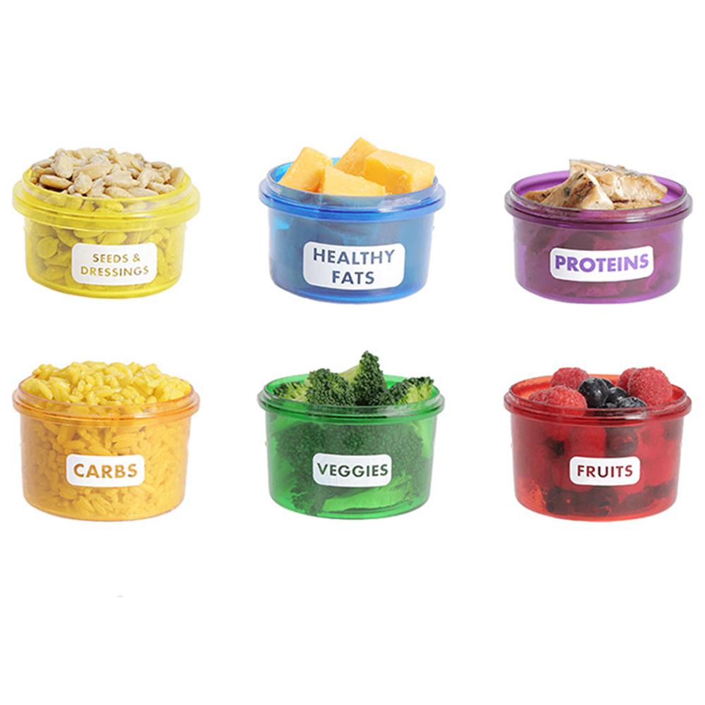 Portion Control Labeled Food Container Set