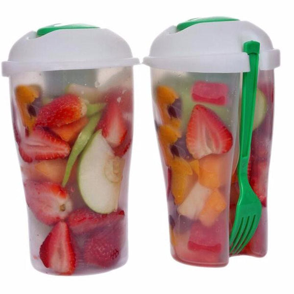 Fresh Salad Shaker with Fork
