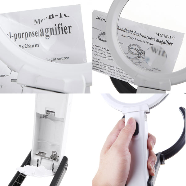 10 LED Night Light Magnifier Glass